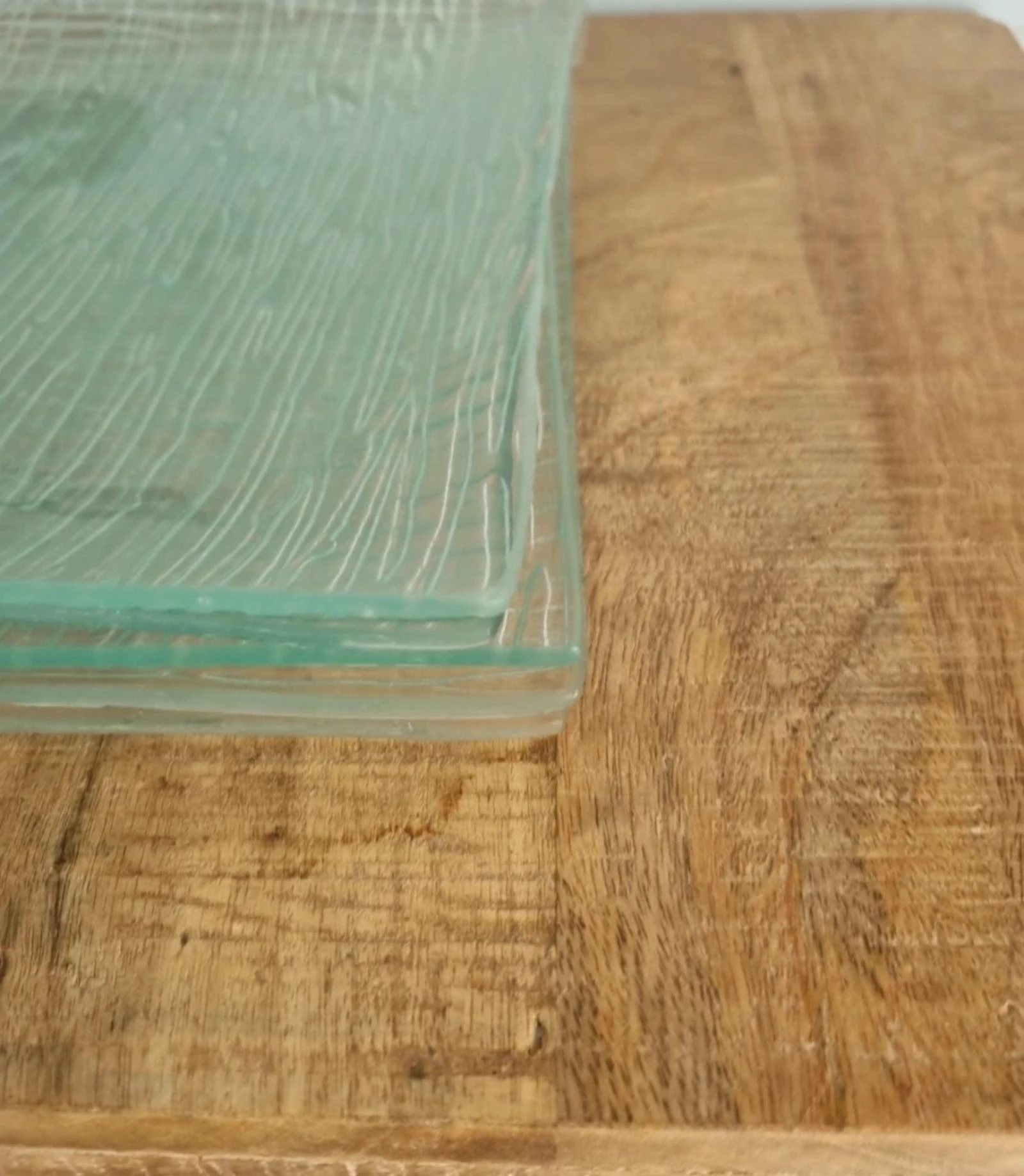 6 grandes assiettes carrées en verre design - 26x26 cm – photo 5